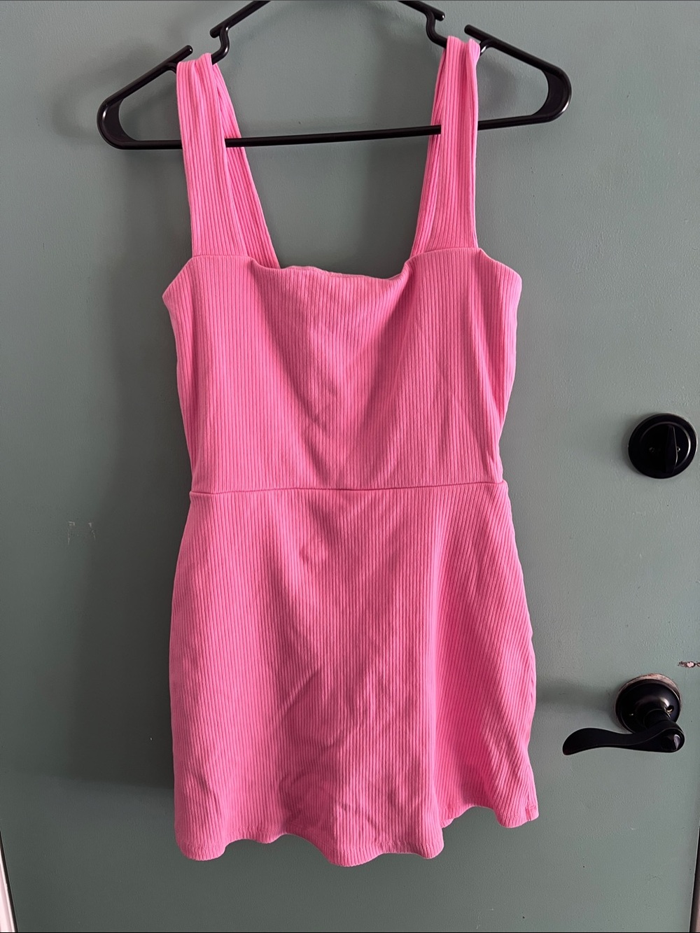 PINK Victoria's Secret Ribbed Light Pink Women’s Romper Size Medium
